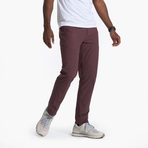 Vuori. Men's Meta Pant. 32" W x 32" L. Chestnut.